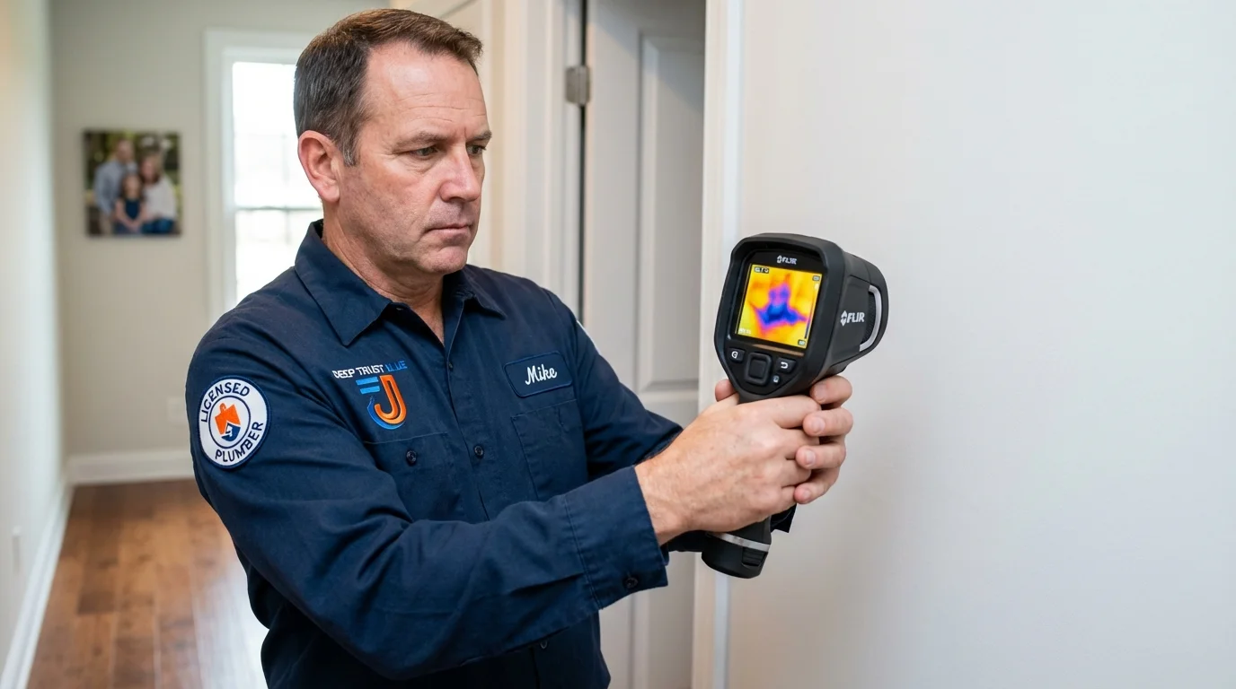 Thermal imaging leak detection by Johns Plumbing LLC in Eastpointe